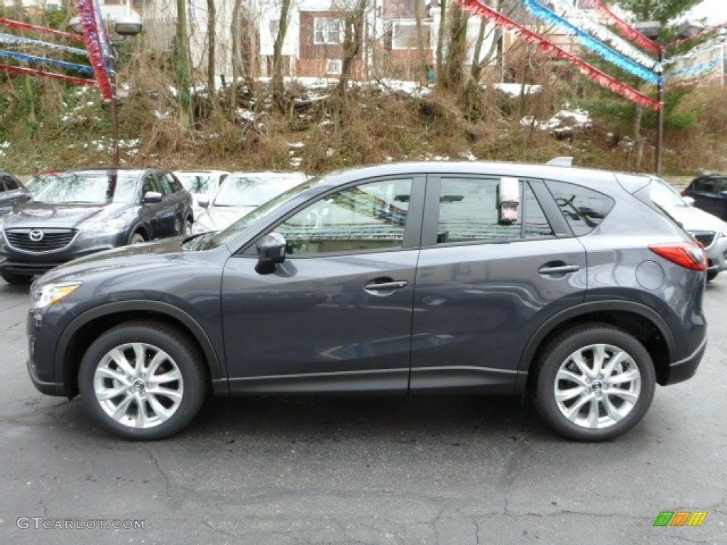 Meteor Gray Mica 2014 Mazda CX-5 Grand Touring AWD Exterior Photo #78911277