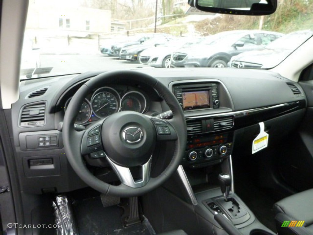 2014 Mazda CX-5 Grand Touring AWD Black Dashboard Photo #78911460