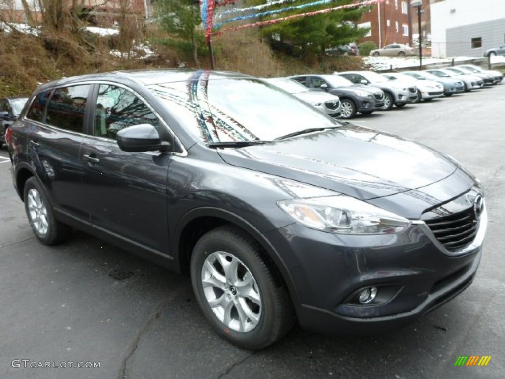 2013 CX-9 Touring AWD - Meteor Gray Mica / Black photo #7