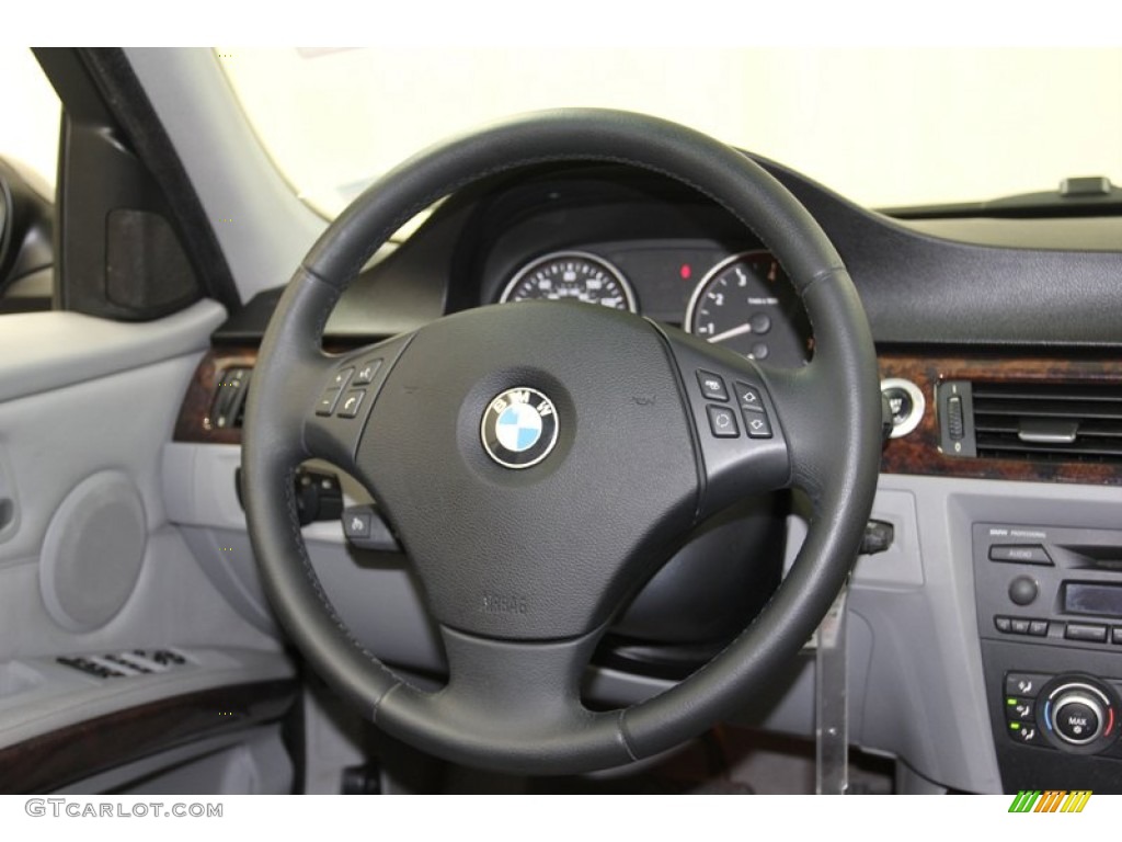 2007 BMW 3 Series 328i Sedan Grey Steering Wheel Photo #78912569