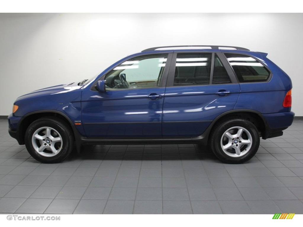 2003 X5 3.0i - Topaz Blue Metallic / Beige photo #2