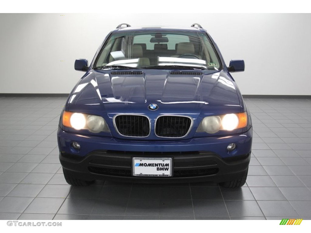 2003 X5 3.0i - Topaz Blue Metallic / Beige photo #6