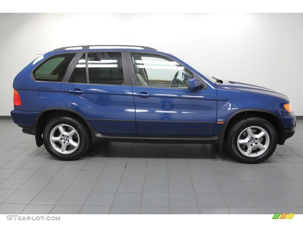 2003 X5 3.0i - Topaz Blue Metallic / Beige photo #7