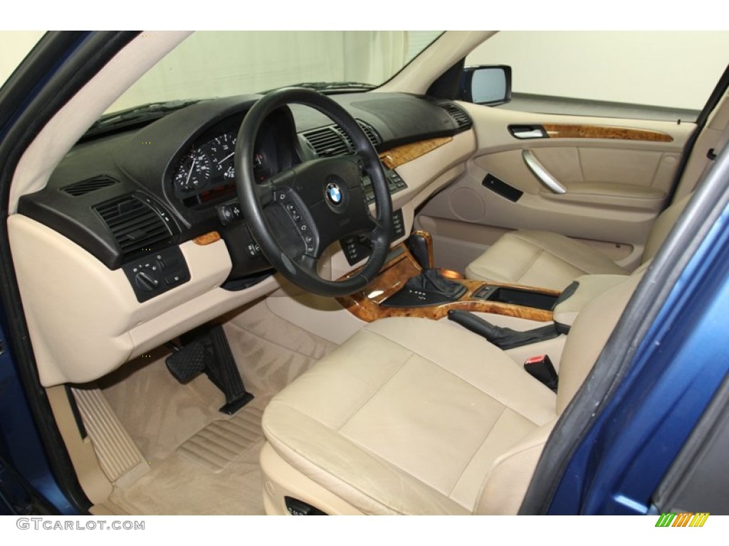 2003 X5 3.0i - Topaz Blue Metallic / Beige photo #13