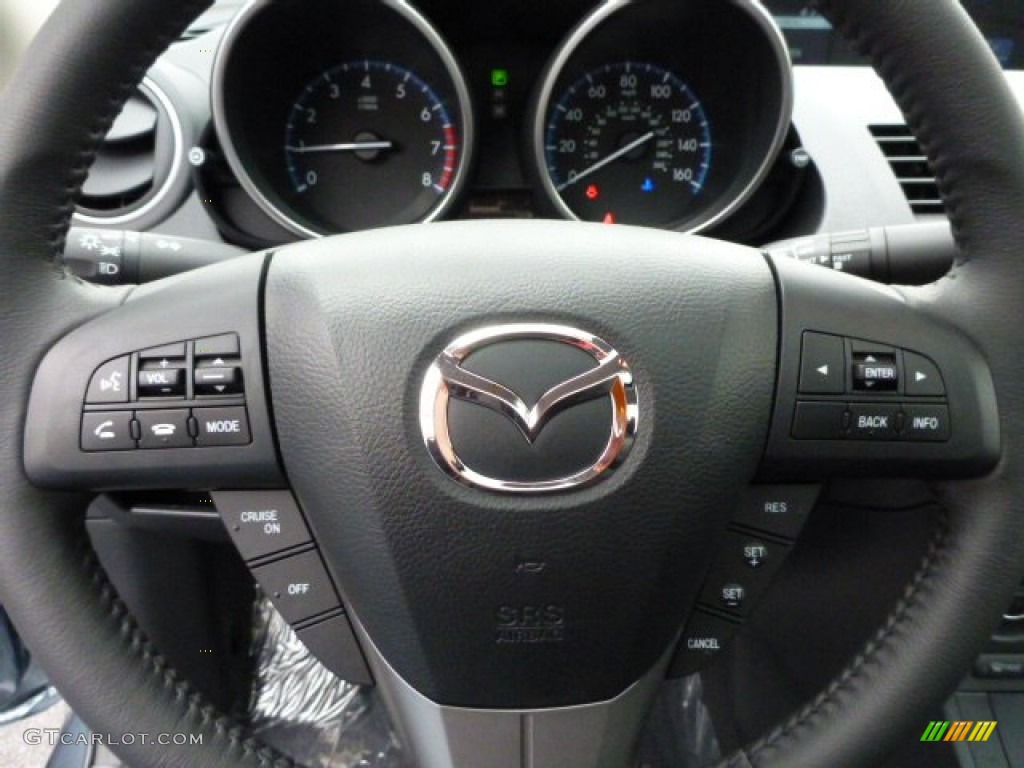 2013 Mazda MAZDA3 i Touring 4 Door Black Steering Wheel Photo #78913593