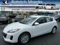 2013 Crystal White Pearl Mica Mazda MAZDA3 i Touring 5 Door  photo #1