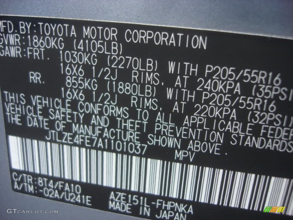 2010 xB Color Code 8T4 for Stingray Metallic Photo #78915846