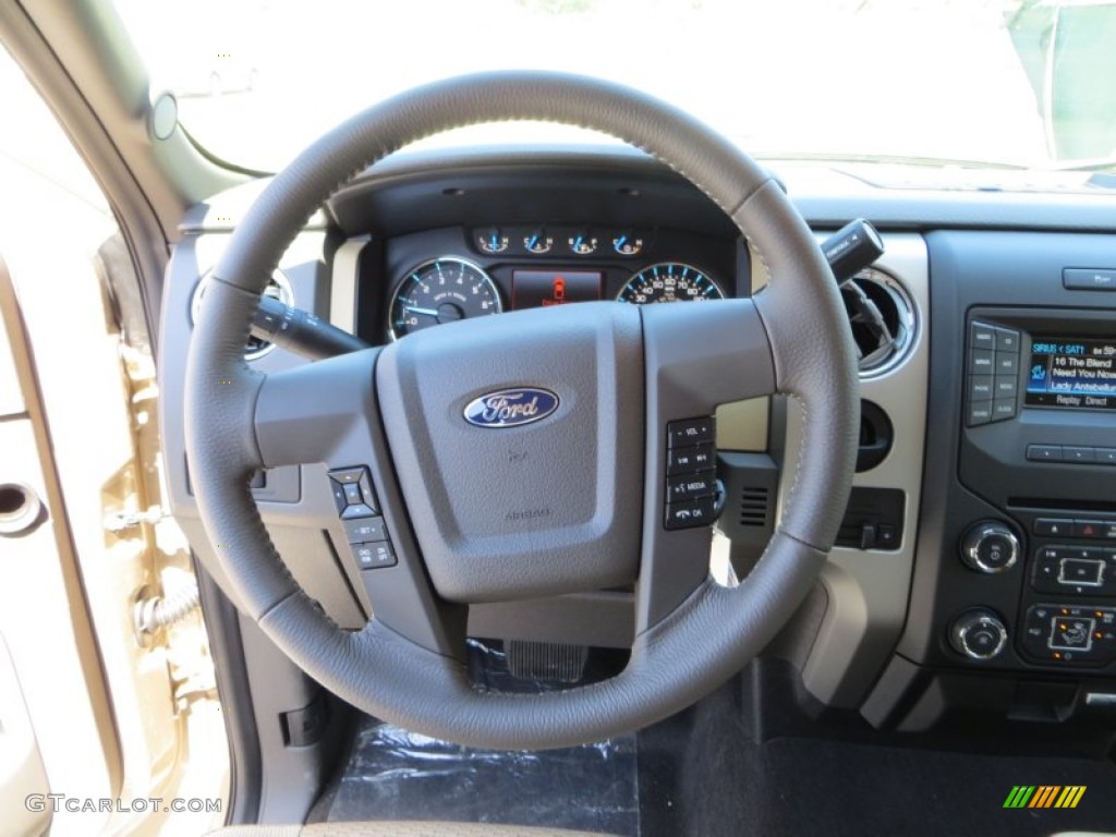 2013 F150 XLT SuperCrew - Pale Adobe Metallic / Adobe photo #32