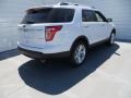 2013 White Platinum Tri-Coat Ford Explorer XLT  photo #4