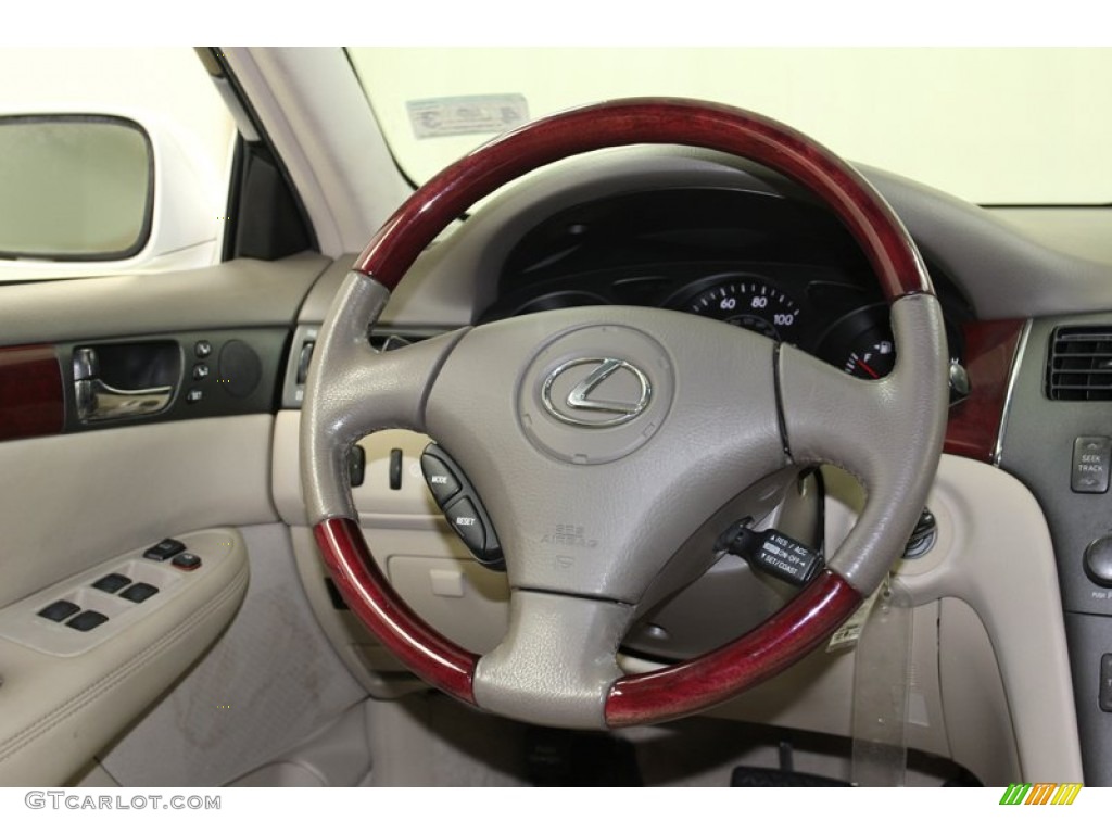 2003 Lexus ES 300 Ivory Steering Wheel Photo #78917016