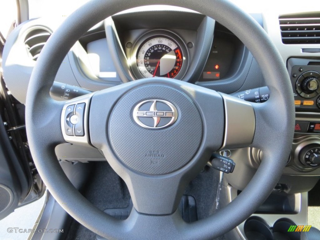 2013 Scion xD Standard xD Model Dark Charcoal Steering Wheel Photo #78918873