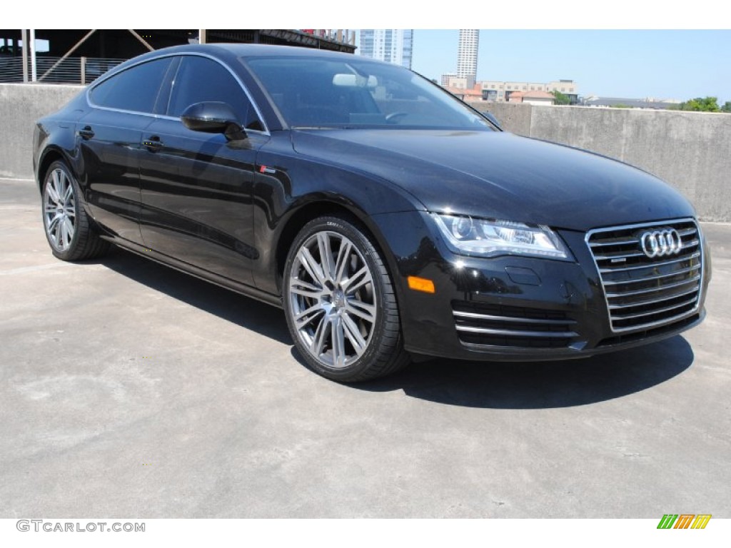 Phantom Black Pearl Effect 2012 Audi A7 3.0T quattro Premium Plus Exterior Photo #78922329