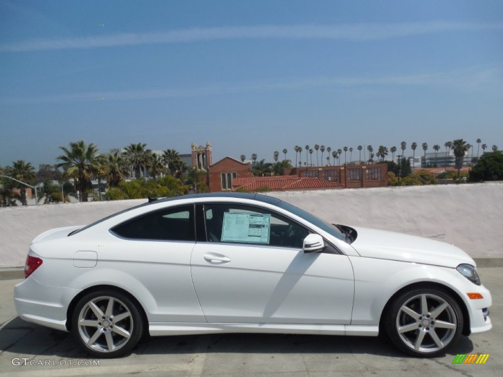 Polar White 2013 Mercedes-Benz C 250 Coupe Exterior Photo #78926322