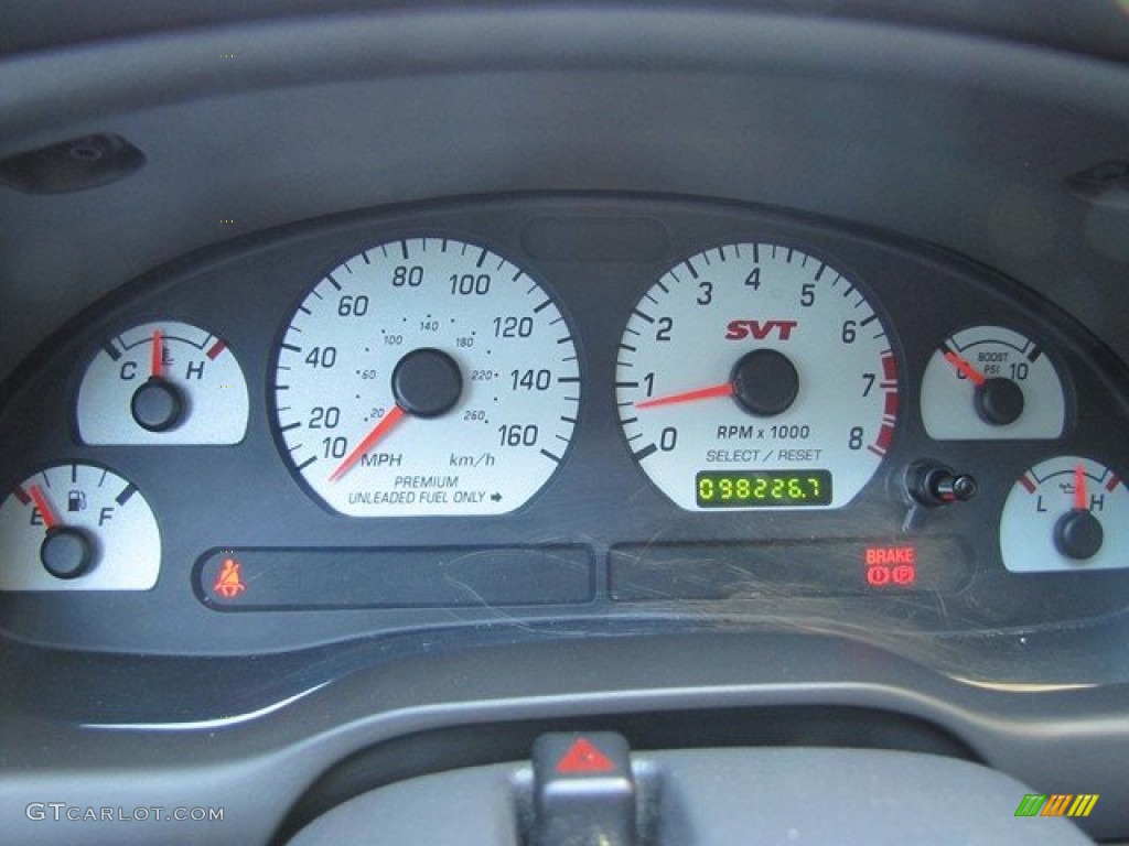2003 Ford Mustang Cobra Coupe Gauges Photo #78926337