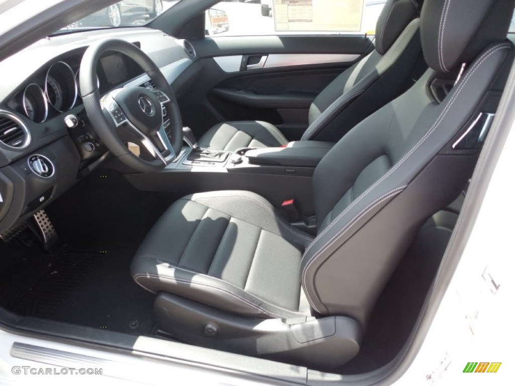 Black Interior 2013 Mercedes-Benz C 250 Coupe Photo #78926400