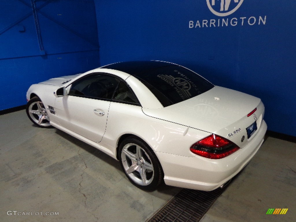 2012 SL 550 Roadster - Diamond White Metallic / Stone/Dark Beige photo #5