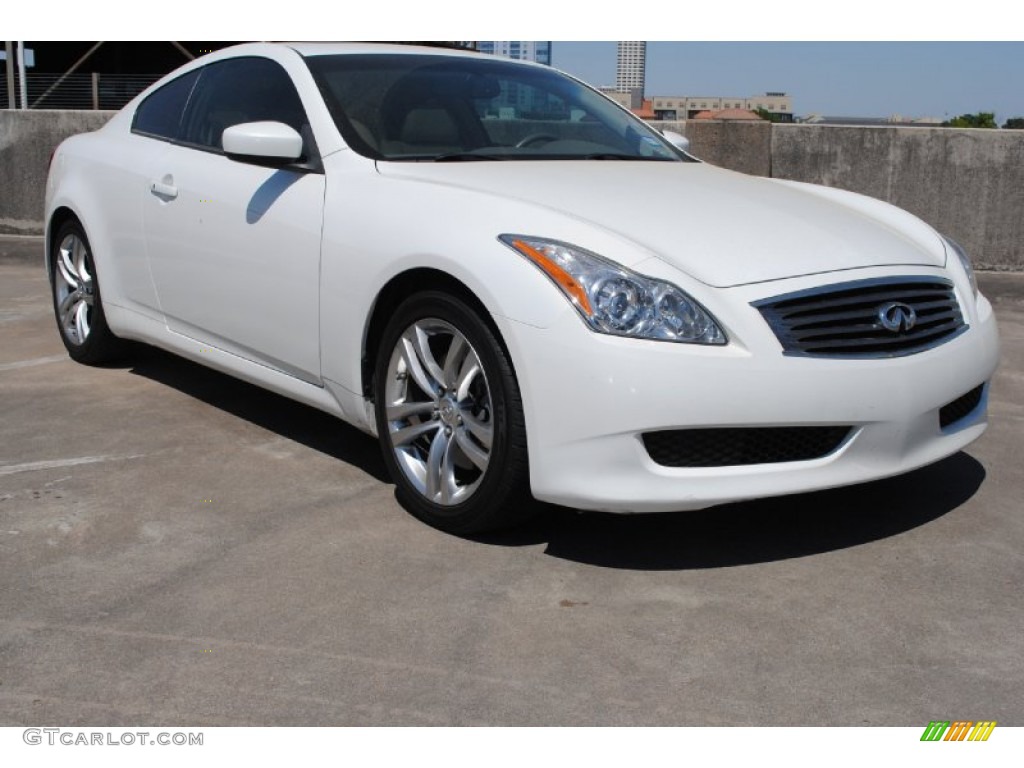 2009 G 37 Coupe - Moonlight White / Stone photo #1