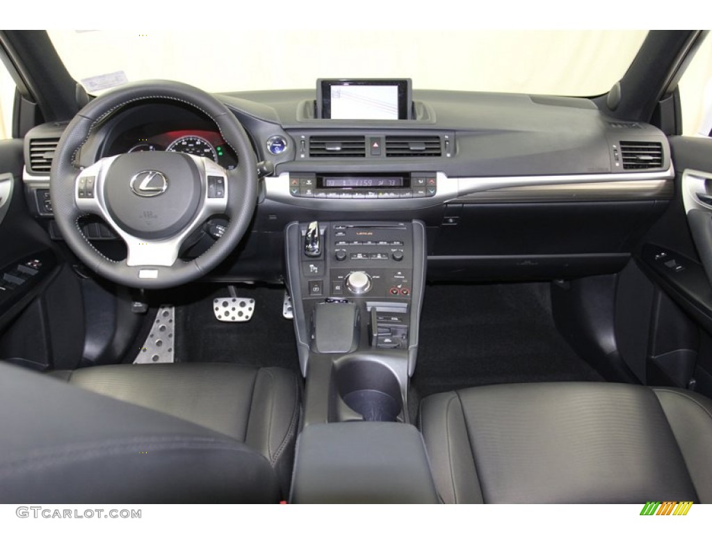 2012 Lexus CT F Sport Special Edition Hybrid Black Dashboard Photo #78926727