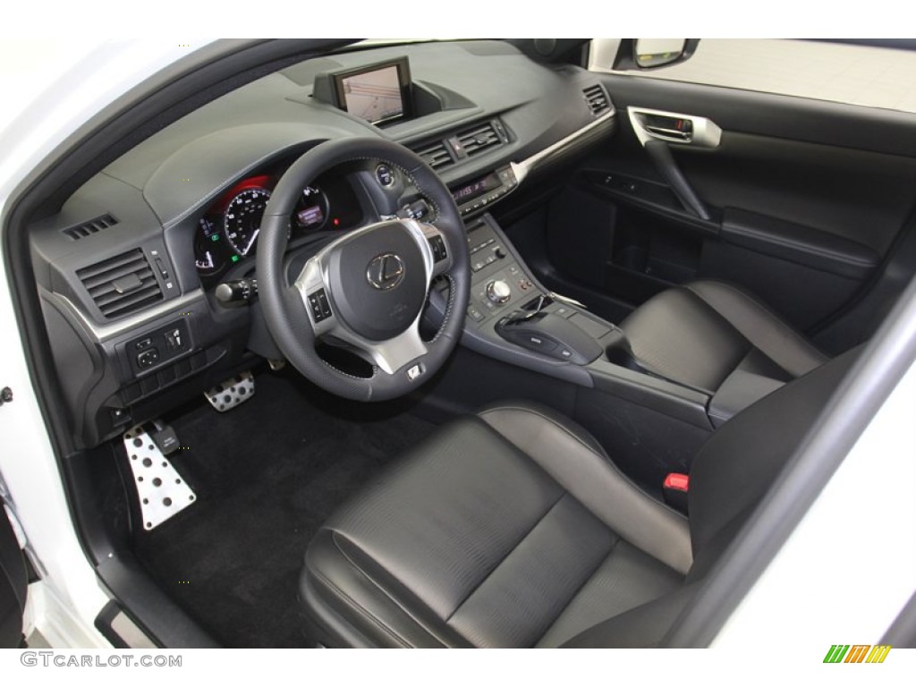 Black Interior 2012 Lexus CT F Sport Special Edition Hybrid Photo #78926913