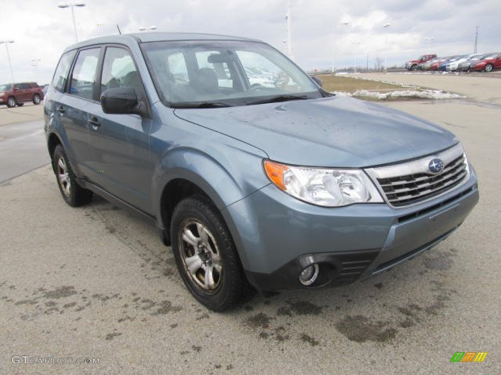 2009 Forester 2.5 X - Sage Green Metallic / Platinum photo #5