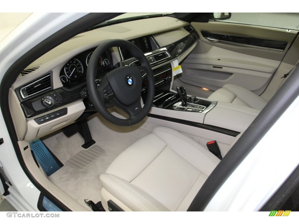 Oyster Interior 2013 BMW 7 Series 750Li Sedan Photo #78929433