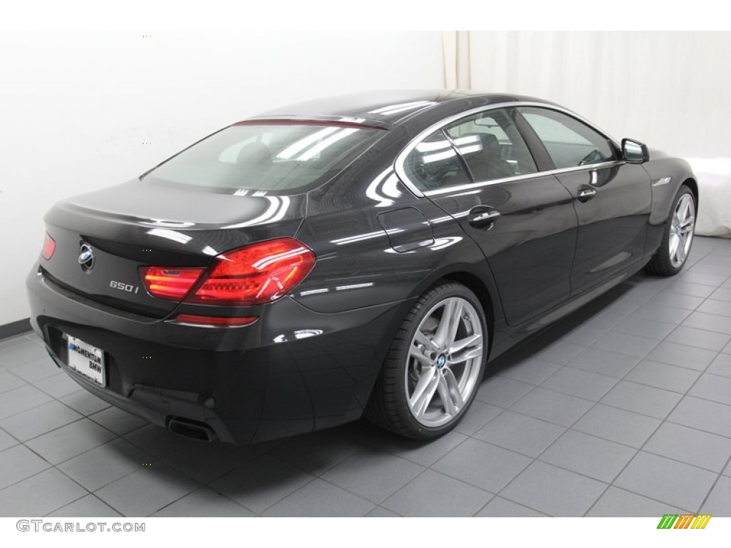 2013 6 Series 650i Gran Coupe - Black Sapphire Metallic / Black photo #8