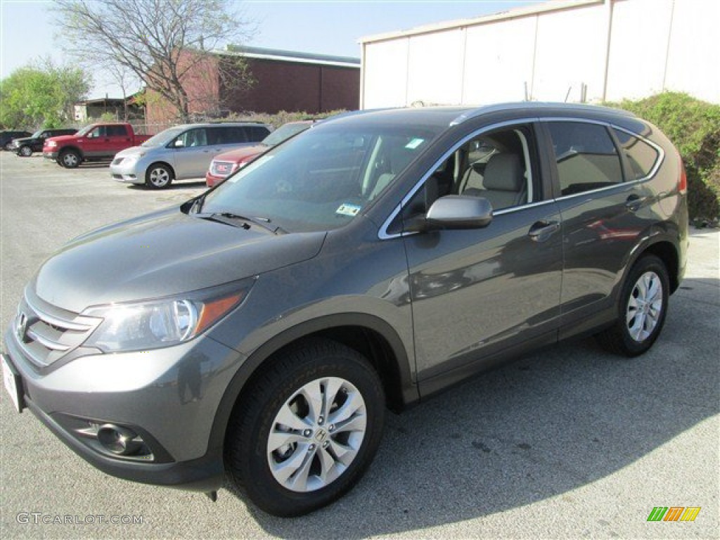 2012 CR-V EX-L - Polished Metal Metallic / Gray photo #5