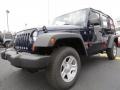 2013 True Blue Pearl Jeep Wrangler Unlimited Sport 4x4  photo #3