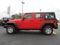 2013 Rock Lobster Red Jeep Wrangler Unlimited Sport 4x4  photo #4