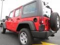2013 Rock Lobster Red Jeep Wrangler Unlimited Sport 4x4  photo #5