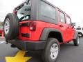2013 Rock Lobster Red Jeep Wrangler Unlimited Sport 4x4  photo #6