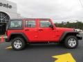 2013 Rock Lobster Red Jeep Wrangler Unlimited Sport 4x4  photo #7