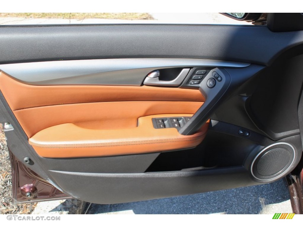 2010 Acura TL 3.7 SH-AWD Technology Umber Brown Door Panel Photo #78931128