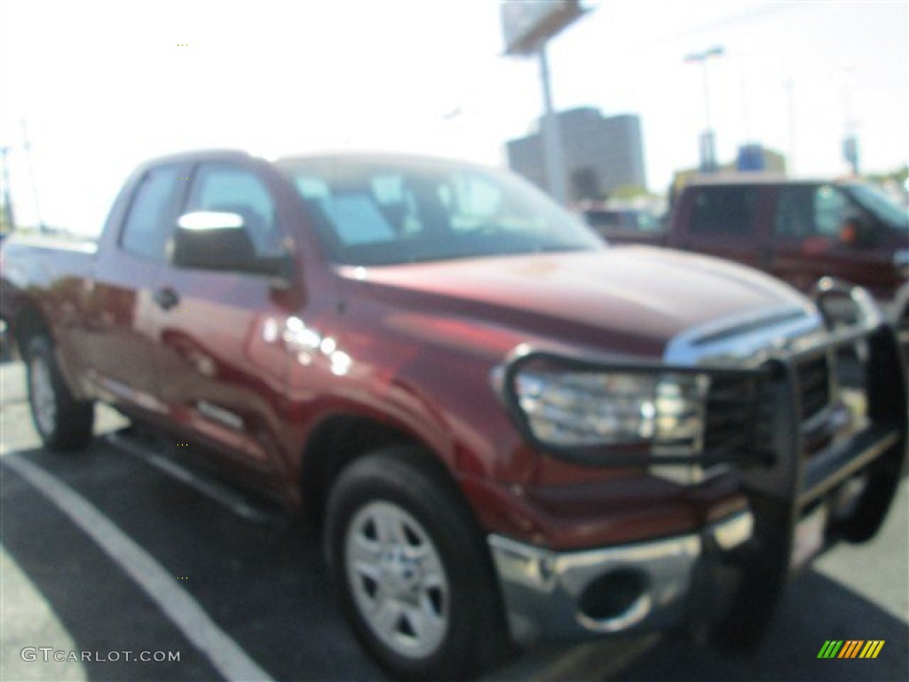 2008 Tundra Double Cab - Salsa Red Pearl / Beige photo #1