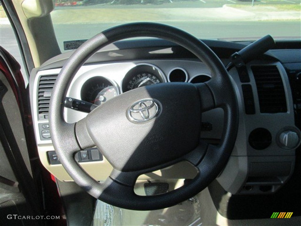 2008 Tundra Double Cab - Salsa Red Pearl / Beige photo #11