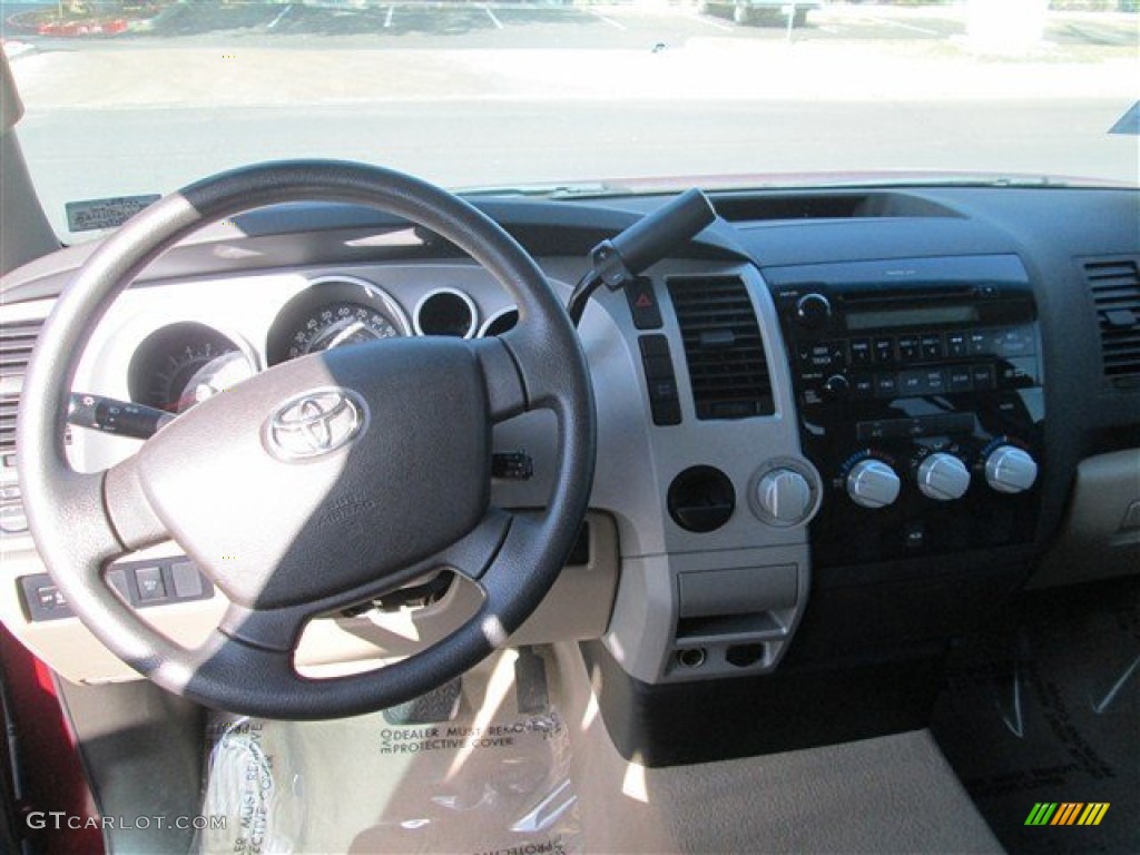 2008 Tundra Double Cab - Salsa Red Pearl / Beige photo #12
