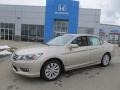 2013 Champagne Frost Pearl Honda Accord EX-L Sedan  photo #1