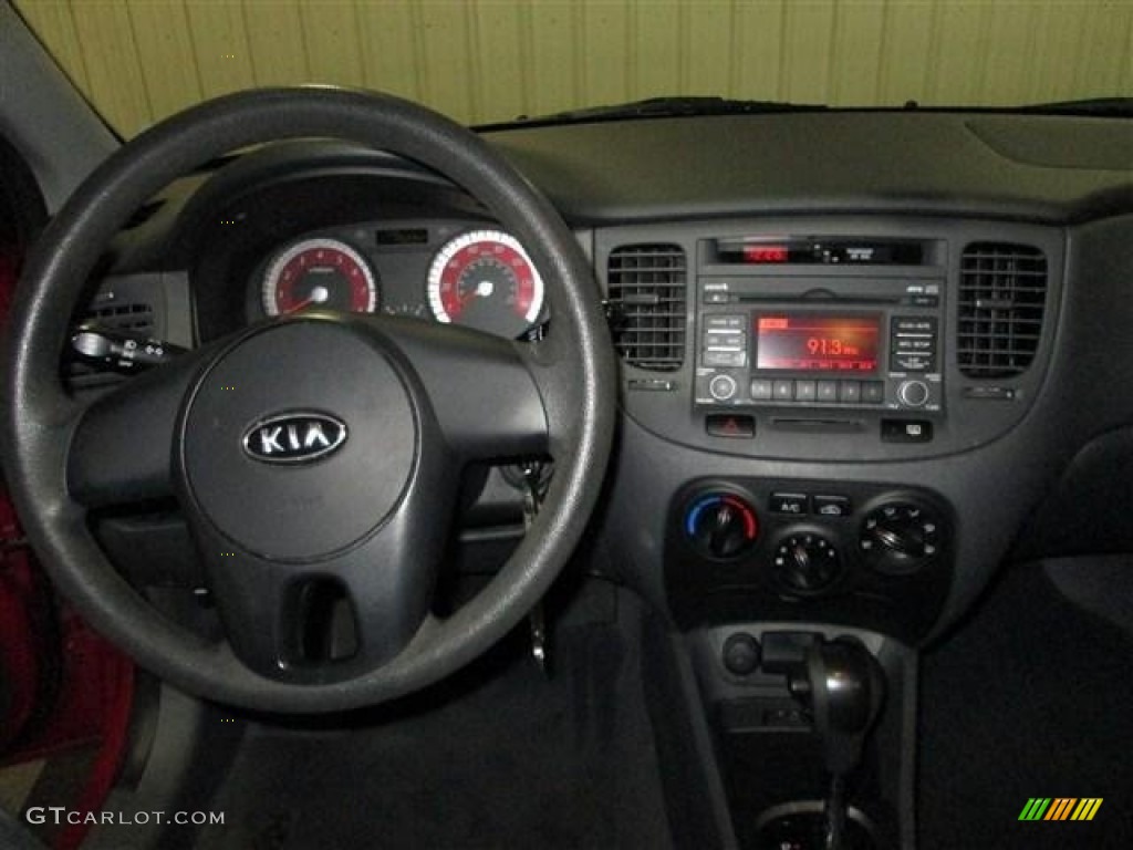 2011 Kia Rio LX Gray Dashboard Photo #78933135