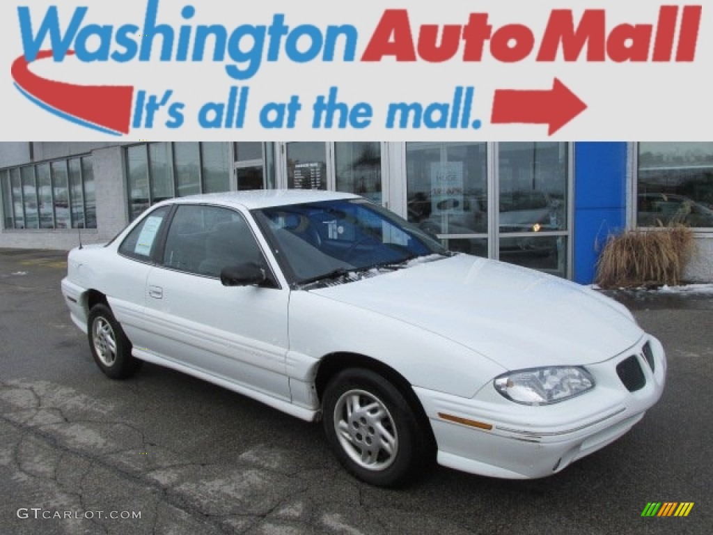 1996 Grand Am SE Coupe - Bright White / Pewter photo #1