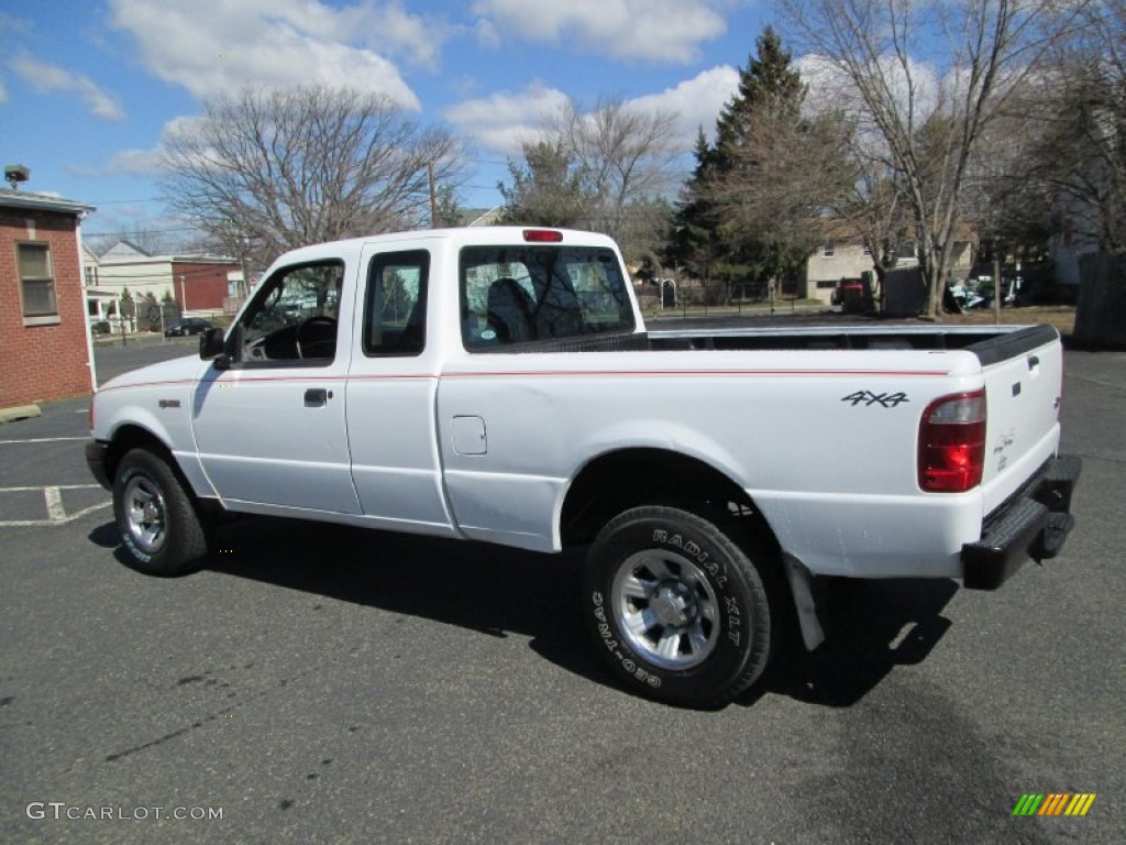 2003 Ranger XLT SuperCab 4x4 - Oxford White / Dark Graphite photo #5