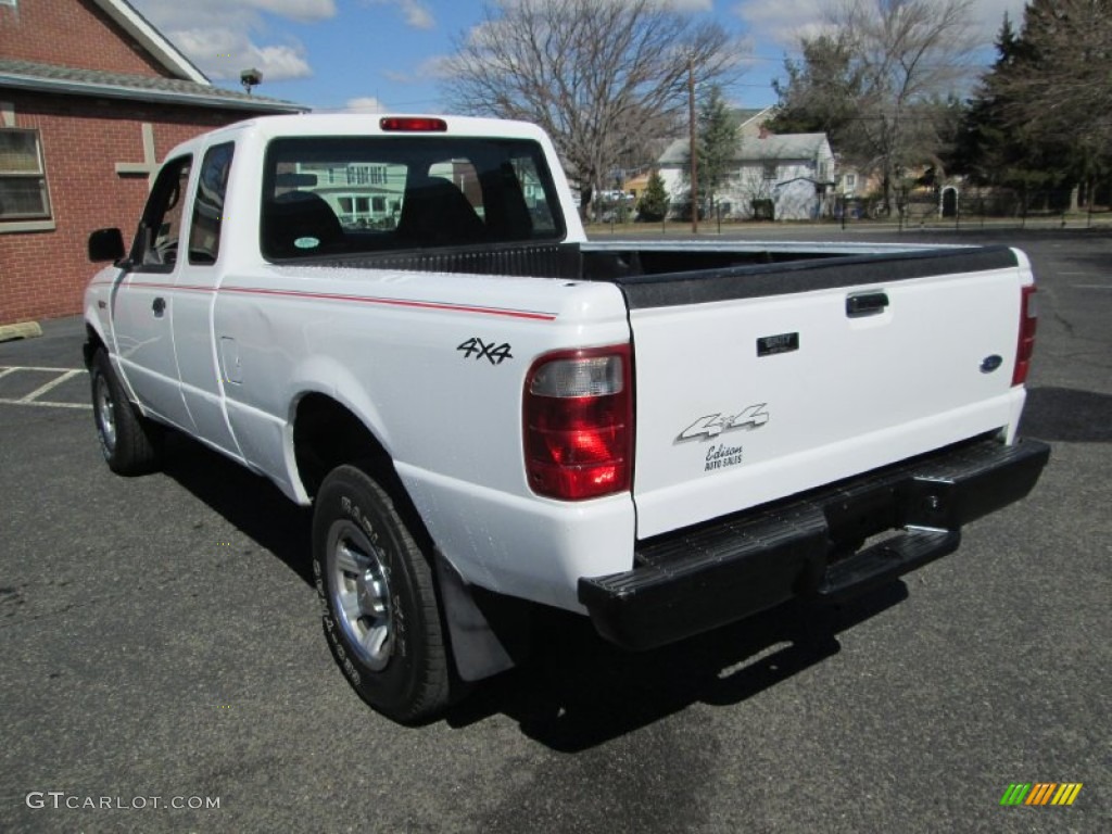 2003 Ranger XLT SuperCab 4x4 - Oxford White / Dark Graphite photo #6