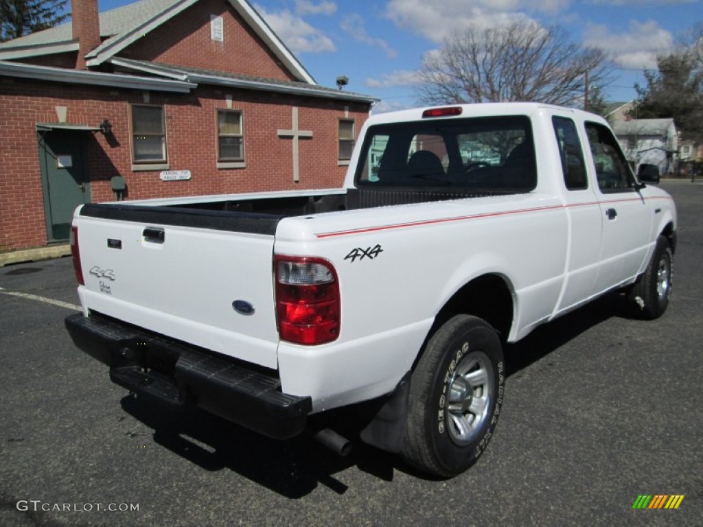 2003 Ranger XLT SuperCab 4x4 - Oxford White / Dark Graphite photo #9