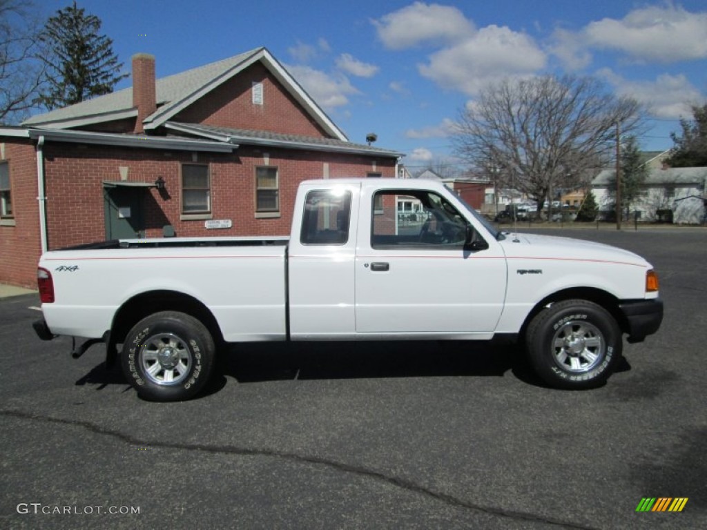 2003 Ranger XLT SuperCab 4x4 - Oxford White / Dark Graphite photo #11