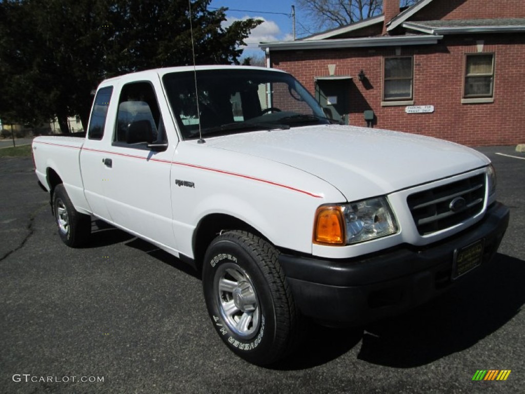 2003 Ranger XLT SuperCab 4x4 - Oxford White / Dark Graphite photo #13