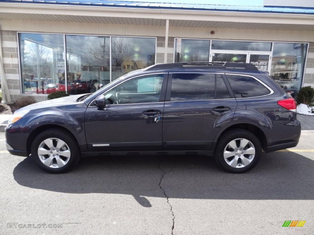 2011 Outback 2.5i Limited Wagon - Graphite Gray Metallic / Off Black photo #3