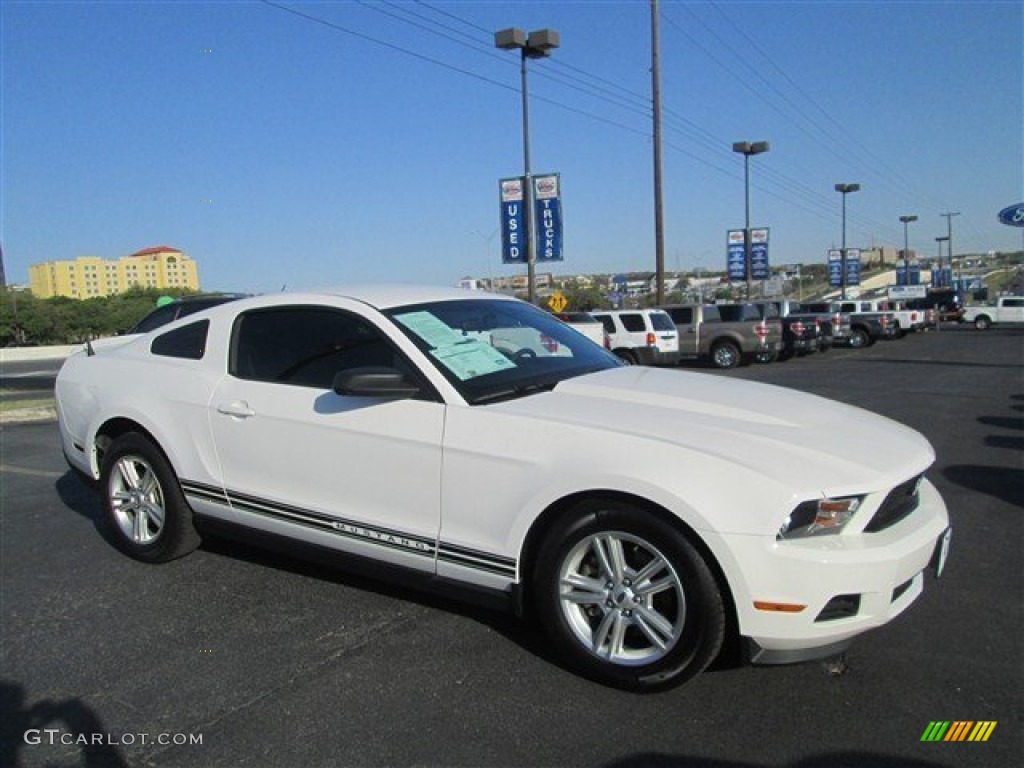 2012 Mustang V6 Coupe - Performance White / Charcoal Black photo #1