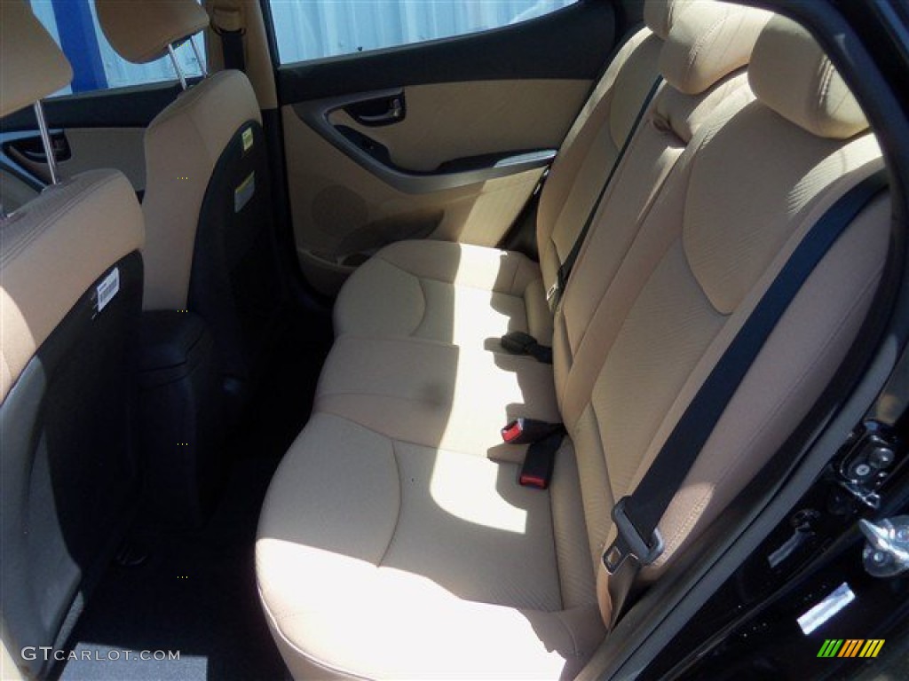 2013 Elantra GLS - Black / Beige photo #11