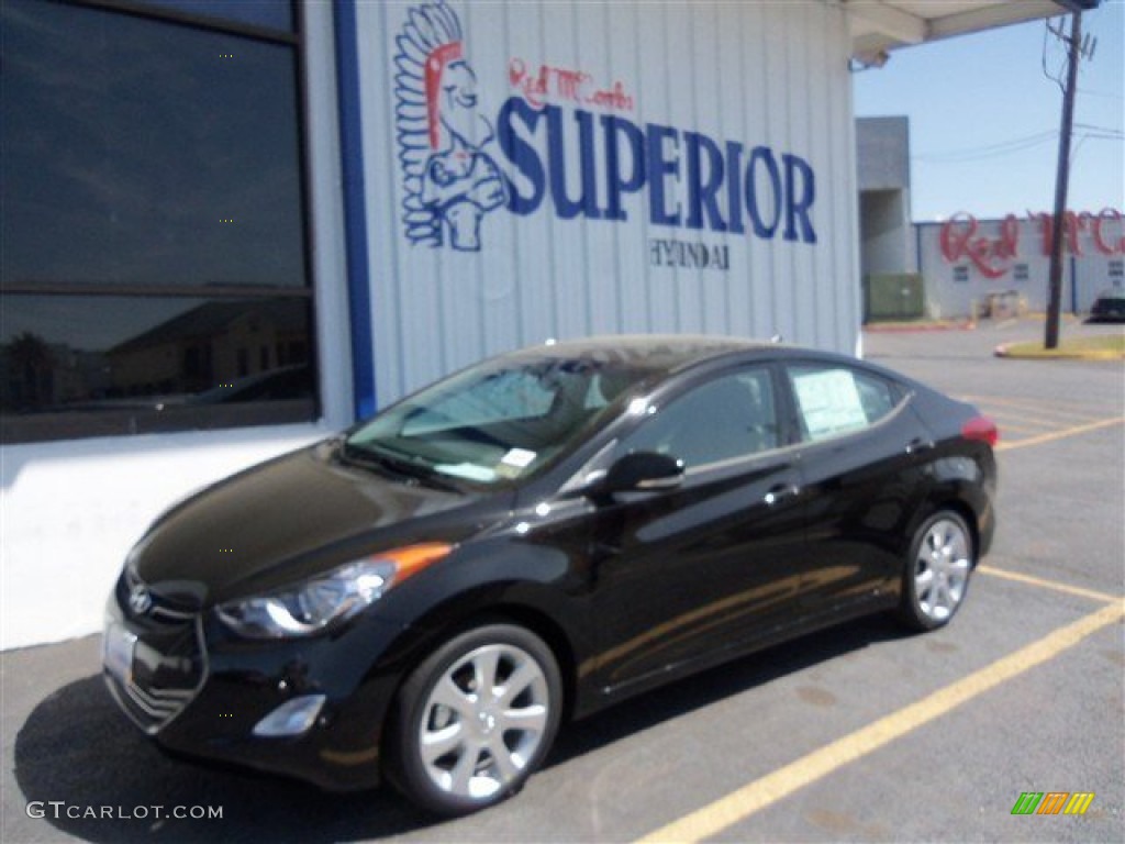 2013 Elantra Limited - Black / Gray photo #1