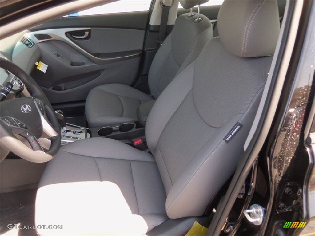 2013 Elantra Limited - Black / Gray photo #11
