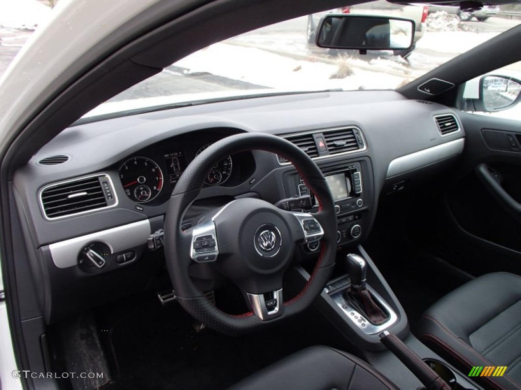 2013 Volkswagen Jetta GLI Autobahn Titan Black Dashboard Photo #78936442